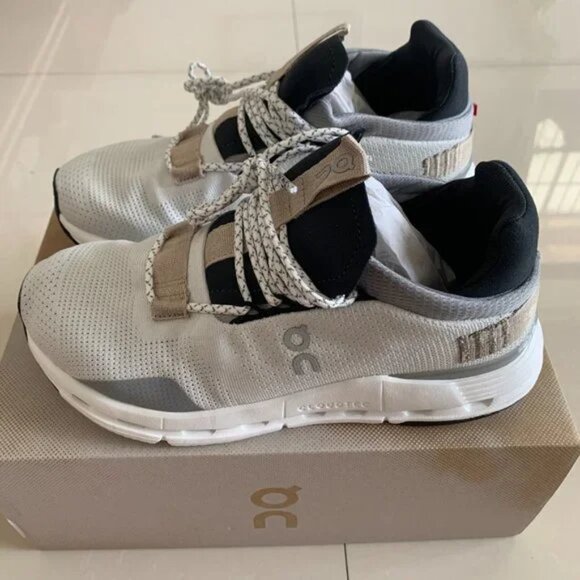 ON Running Cloudnova Women Shoes White Sand - Picture 3 of 5